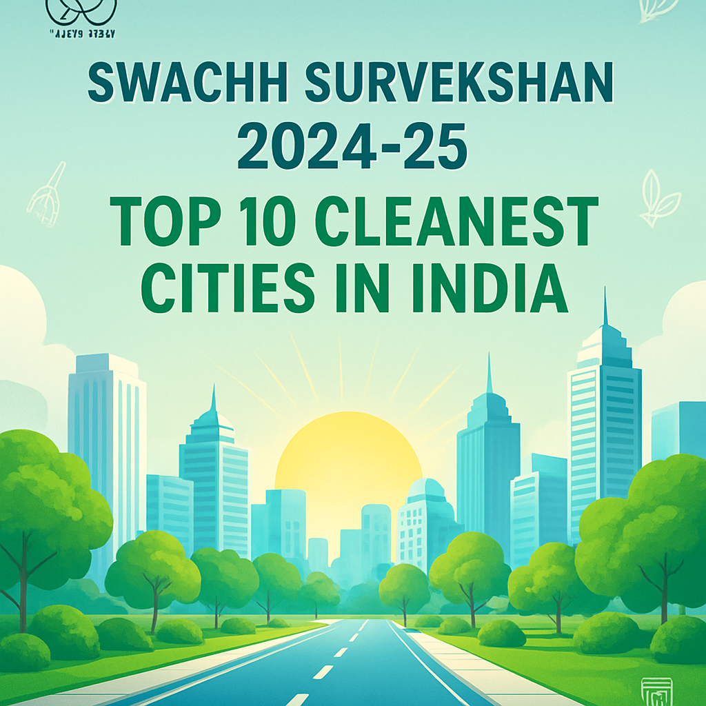 Swachh Survekshan 2024-25: India’s Journey Towards Cleaner Cities and Sustainable Urban Living